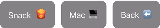 Rhymes with snack, Mac, back